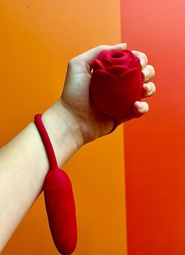 vibrador e sugador bela rosa - Imagem 6